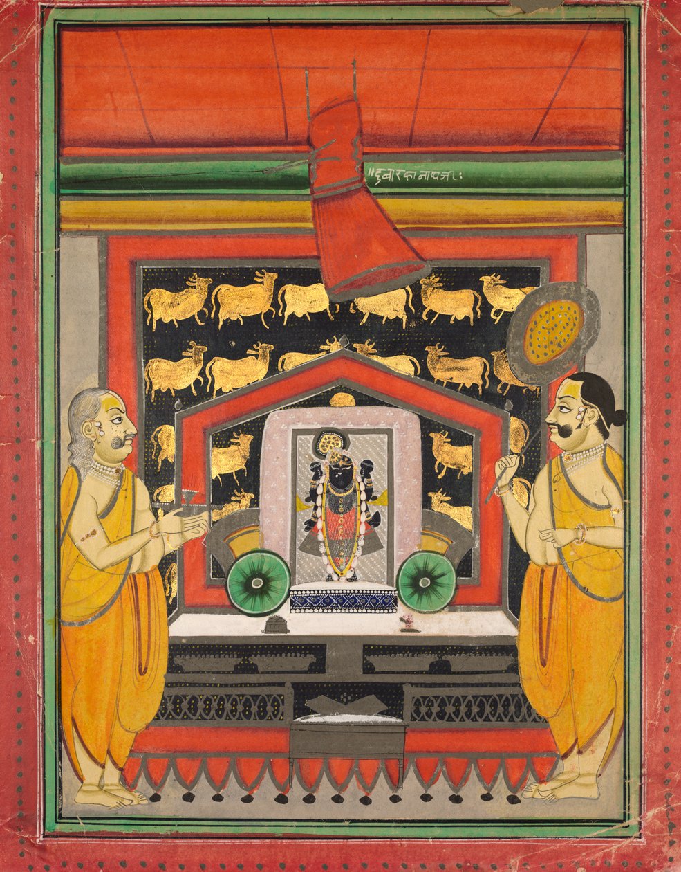 Shri Dwarkanathji z Kankroli Dubaraknathji, polovina 19. století. od Unbekannt