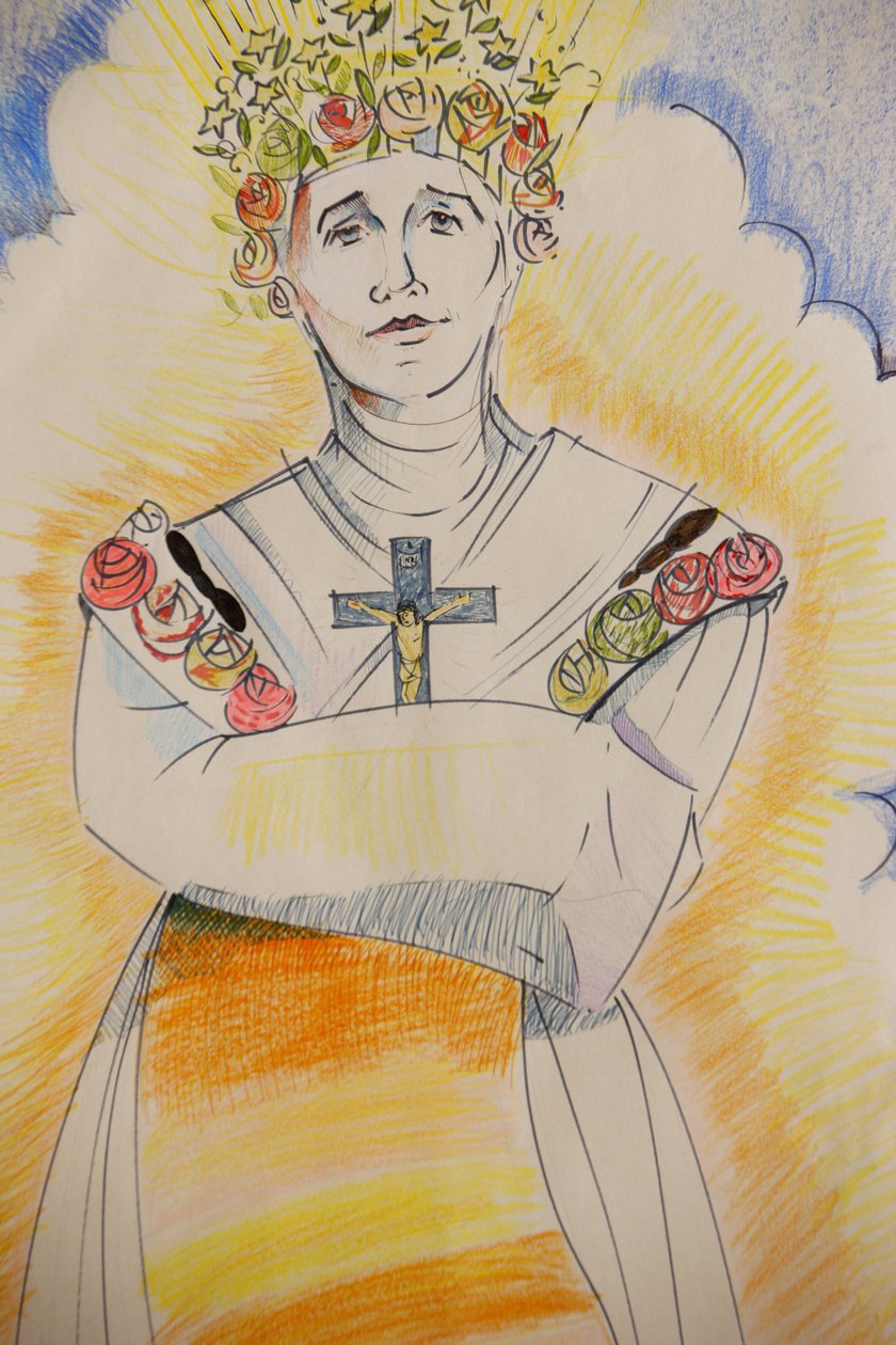 Svatyně Panny Marie z La Salette Kresba Panny Marie z La Salette, La Salette, Francie od Unbekannt