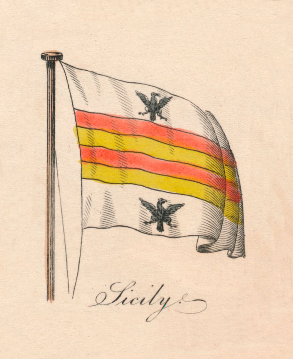 Sicílie, 1838 od Unbekannt