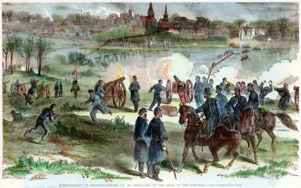 Obléhání Fredericksburgu, Virginie, Americká občanská válka, c1864-c1865 od Unbekannt