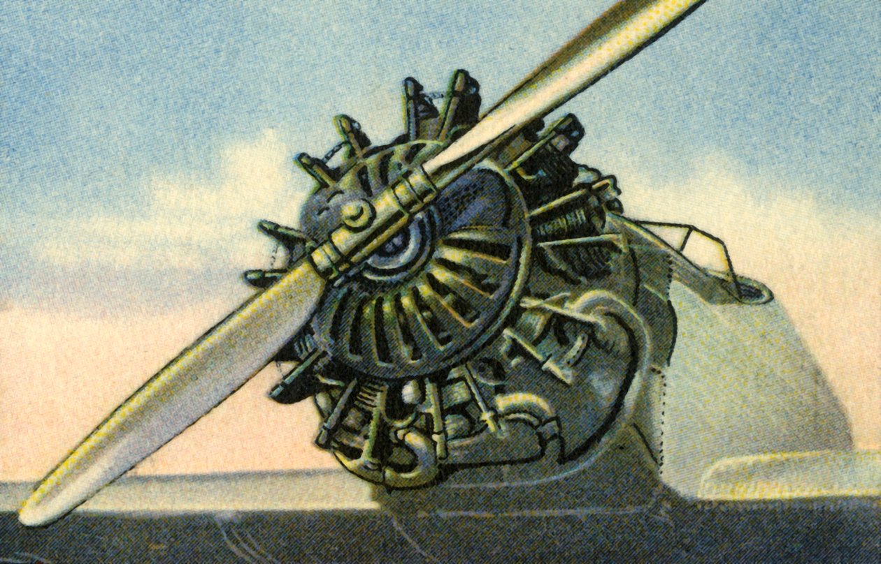 Letecký motor Siemens Sh 20 o výkonu 60 koní, 1932. od Unbekannt