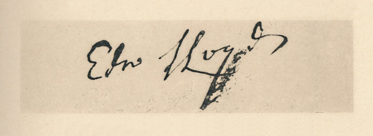 Podpis Edwarda Lloyda, 1712, 1928 od Unbekannt