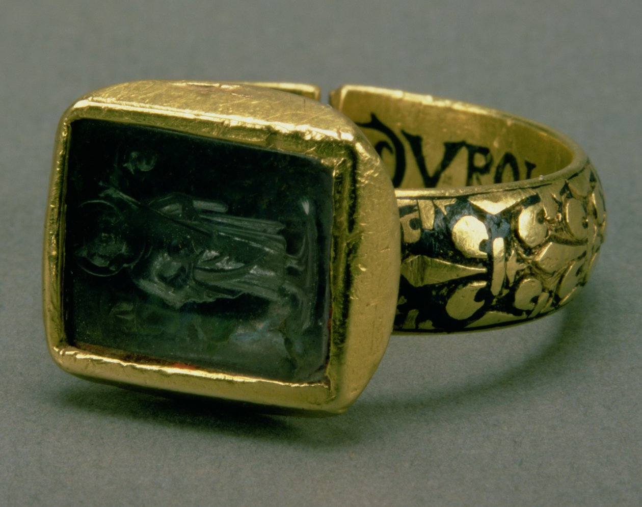 Pečetní prsten francouzského krále Ludvíka IX. (St. Louis) (1215-70) (zlato a smalt) (viz také 98046) od Unbekannt