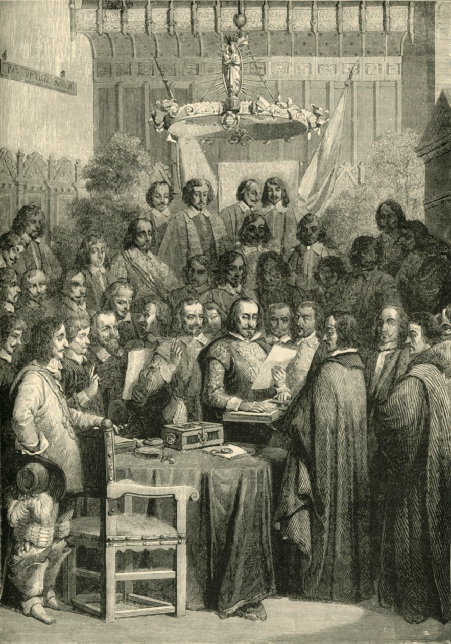 Podepsání vestfálské smlouvy, 24. října 1648, 1890. od Unbekannt