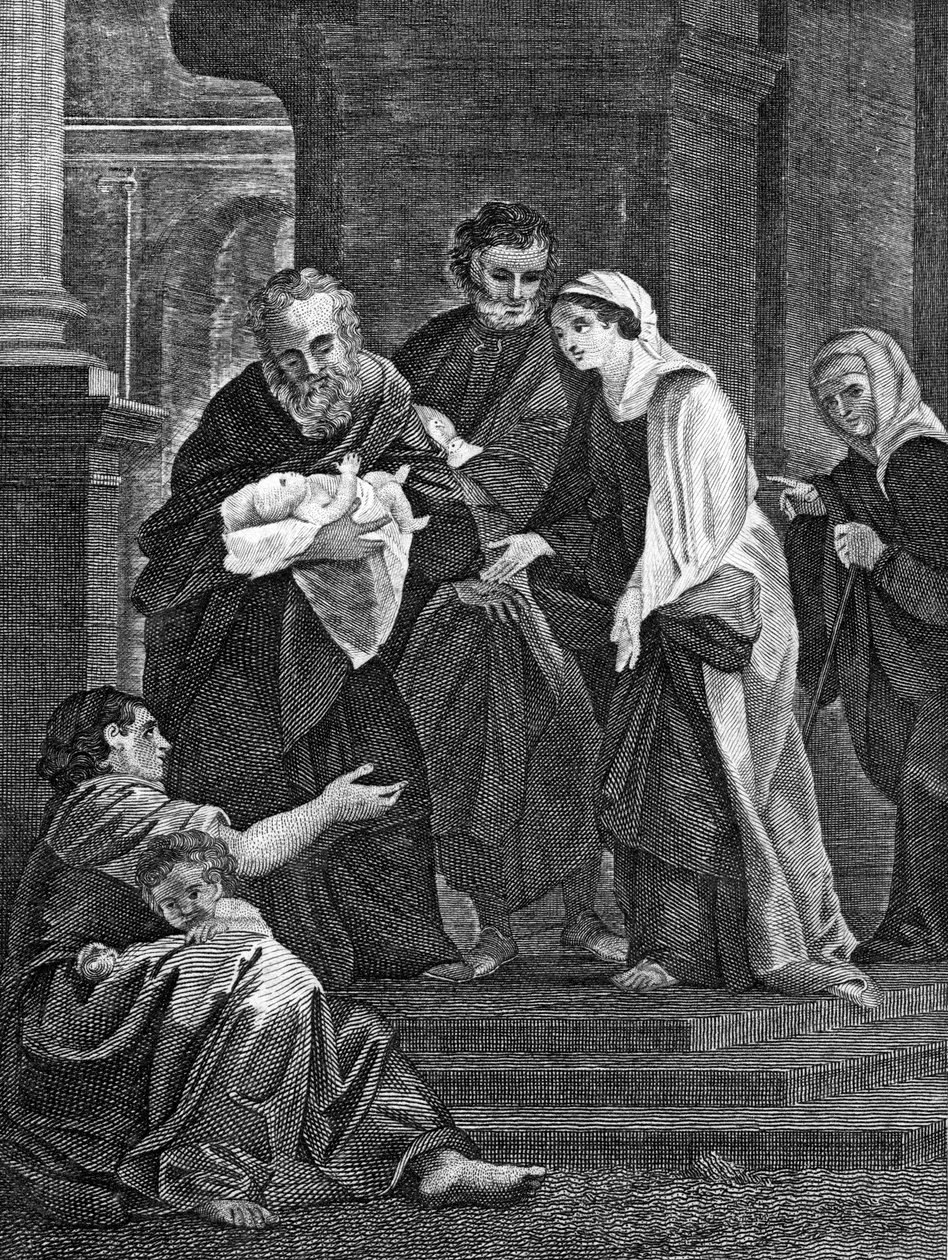 Simeonovo požehnání, 1814 od Unbekannt