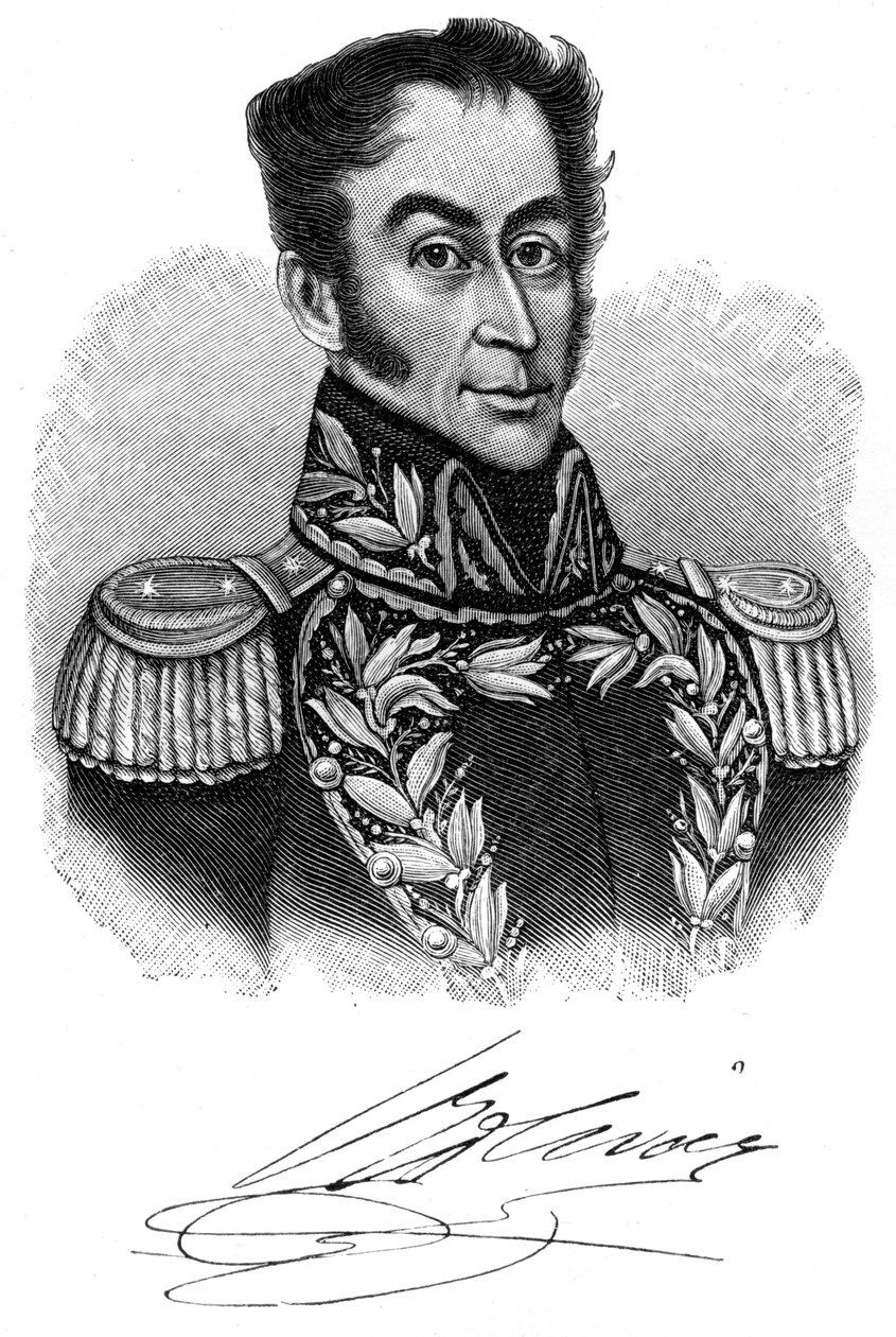Simon Bolivar, jihoamerický revoluční vůdce 19. století, 1901 od Unbekannt