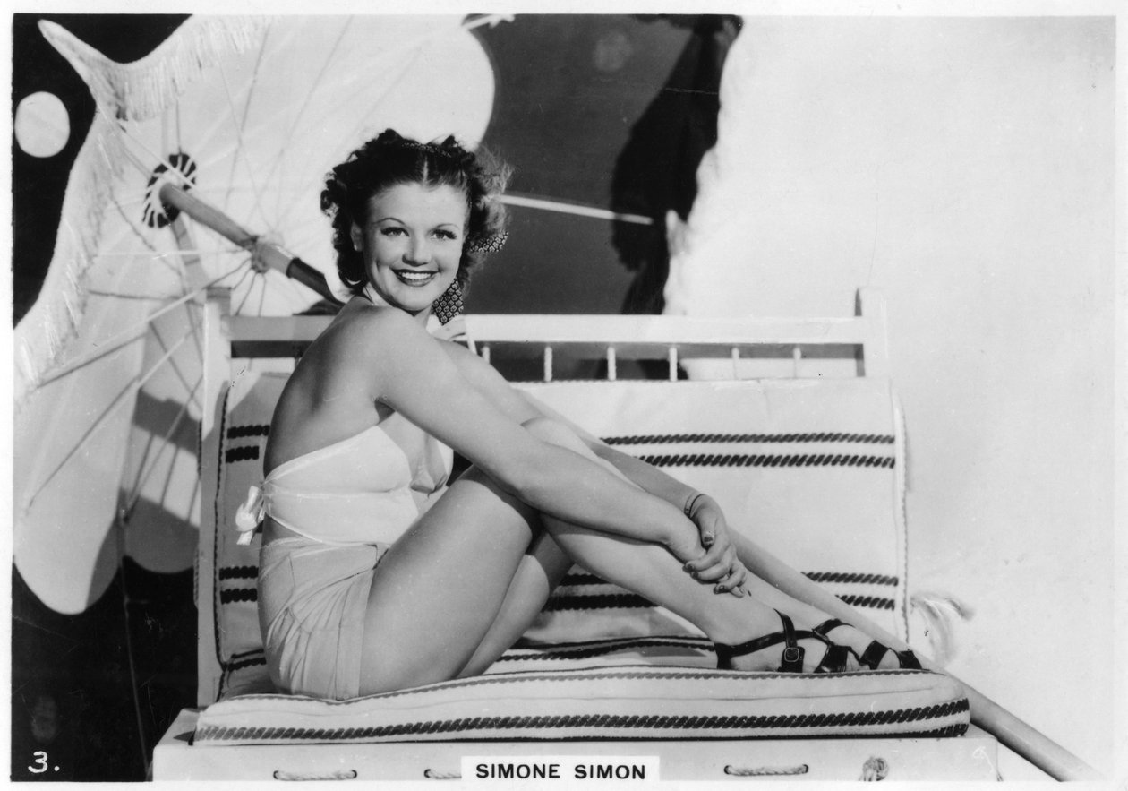 Simone Simon, francouzská filmová herečka, c1938 od Unbekannt