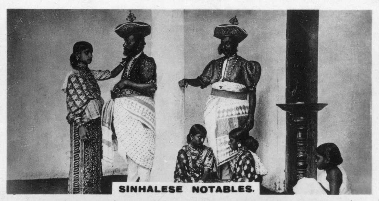 Sinhálští prominenti, Cejlon, c1925 od Unbekannt
