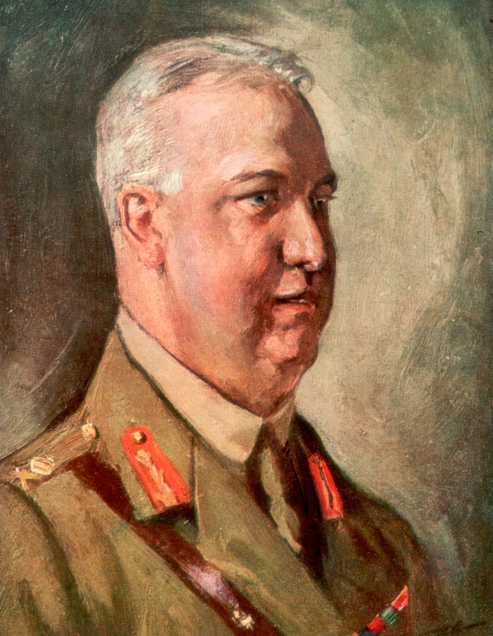 Sir Arthur William Currie, kanadský generál z první světové války, 1926 od Unbekannt