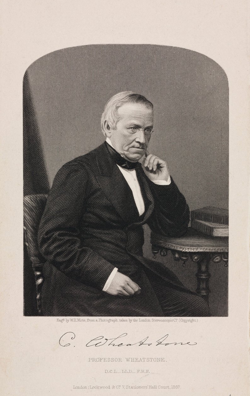 Sir Charles Wheatstone , anglický fyzik od Unbekannt