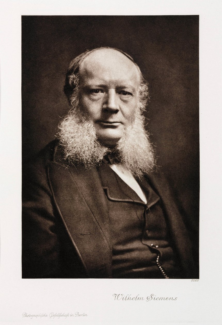 Sir Charles William Siemens, německý inženýr, c 1860-1870 od Unbekannt