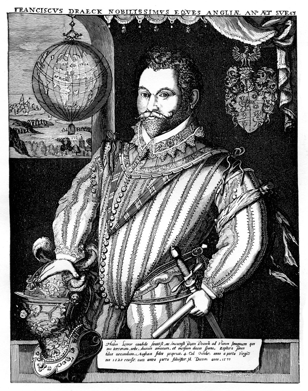 Sir Francis Drake, 16. století, 1910 od Unbekannt