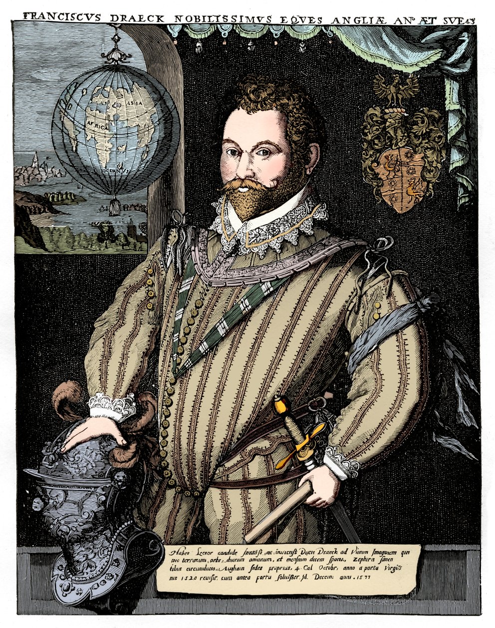Sir Francis Drake, 16. století, 1910 od Unbekannt