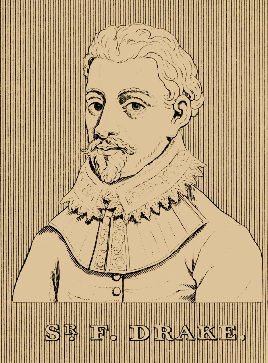 Sir Francis Drake, c1540-1596, 1830. od Unbekannt