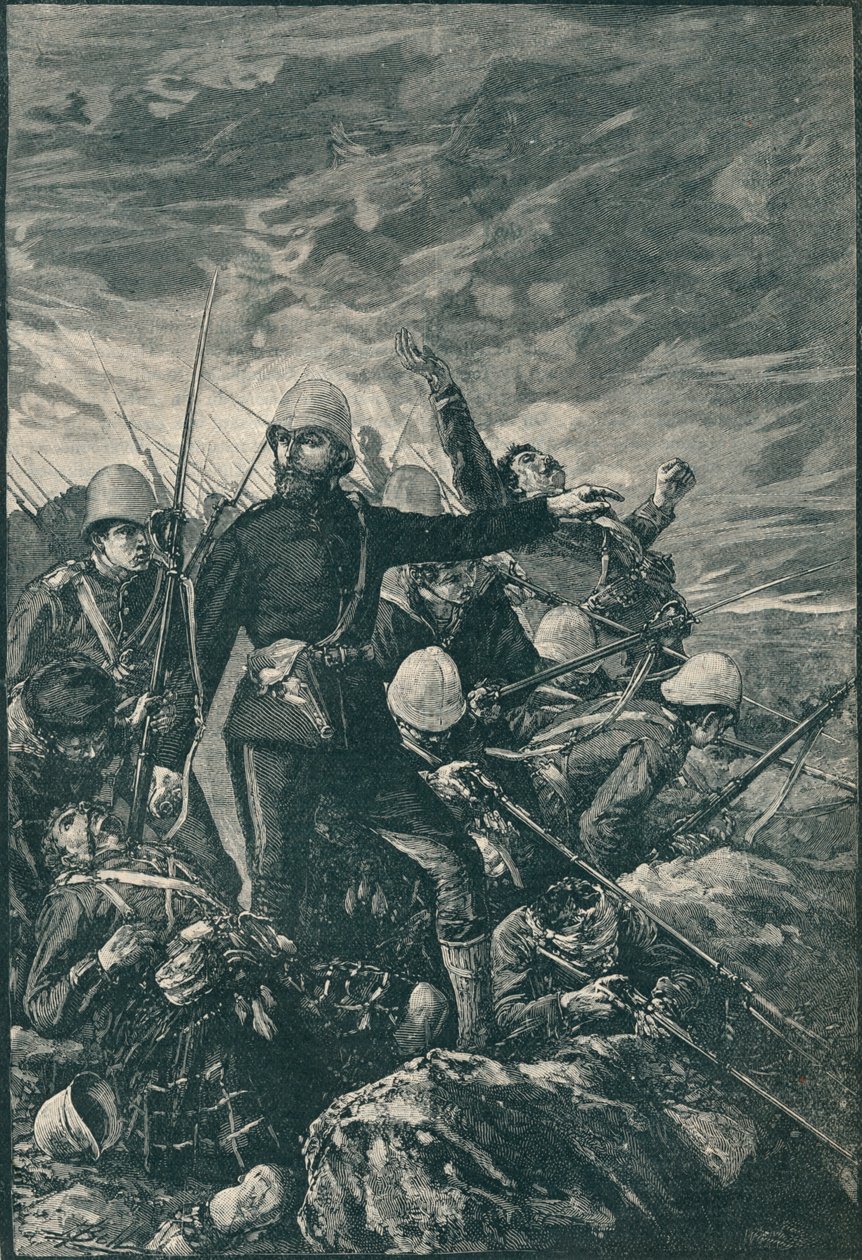 Sir George Colley na Majuba Hill, 1906 od Unbekannt