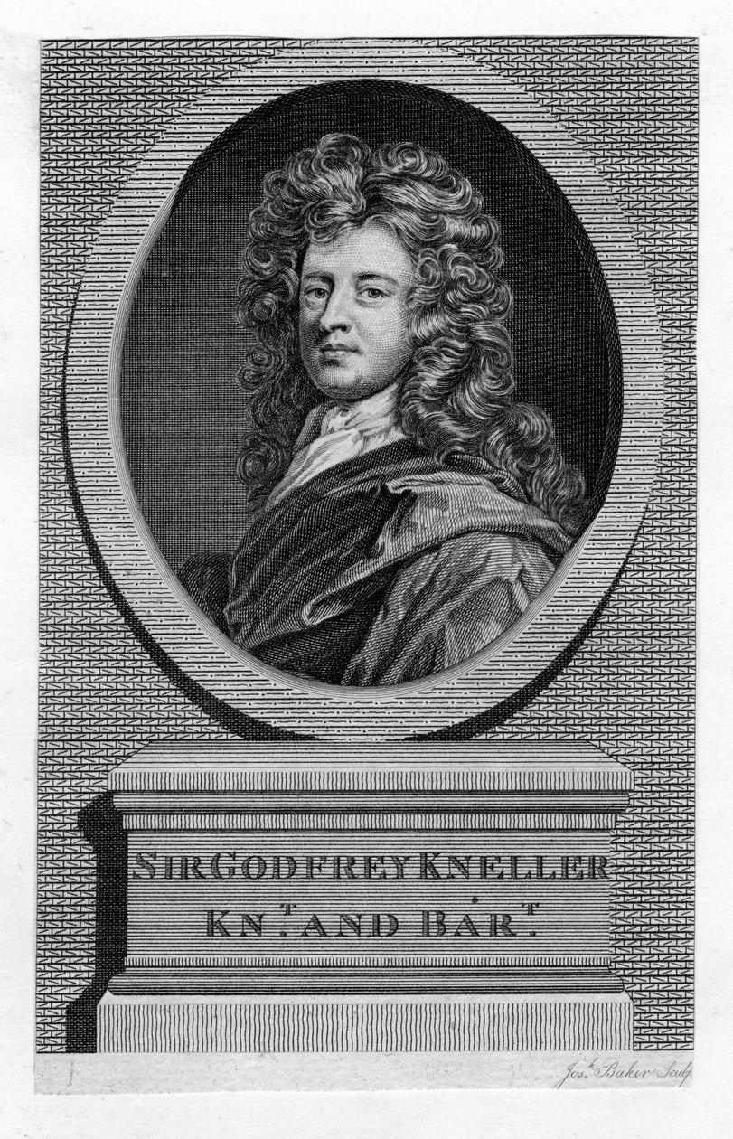 Sir Godfrey Kneller 1646-1723, portrétista, 19. stol. od Unbekannt
