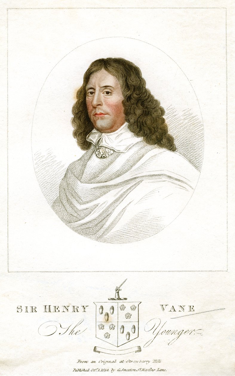 Sir Henry Vane mladší, anglický státník a spisovatel, 1814 od Unbekannt