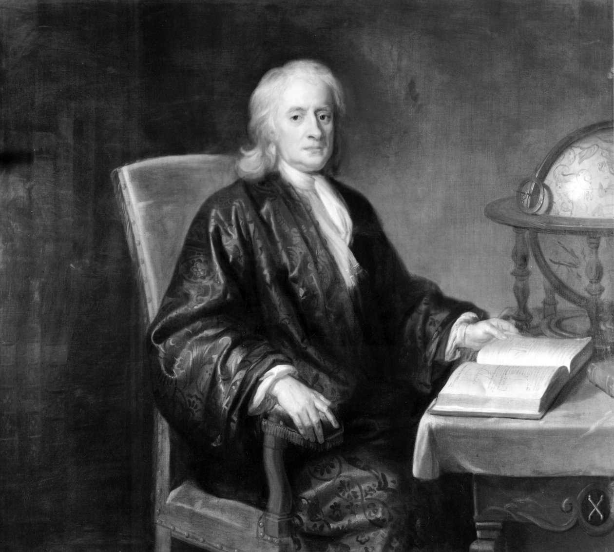Sir Isaac Newton, anglický matematik a fyzik, c 1720 od Unbekannt