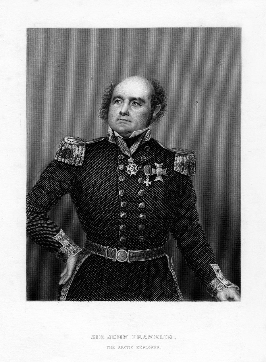 Sir John Franklin, anglický námořní kapitán a arktický průzkumník, 19. století od Unbekannt