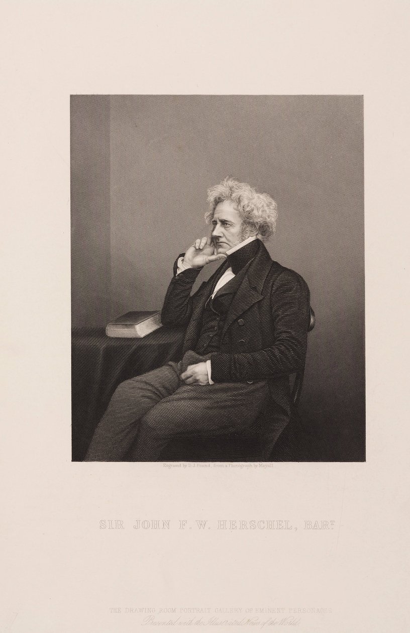 Sir John Herschel, anglický astronom a vědec, c 1860 od Unbekannt