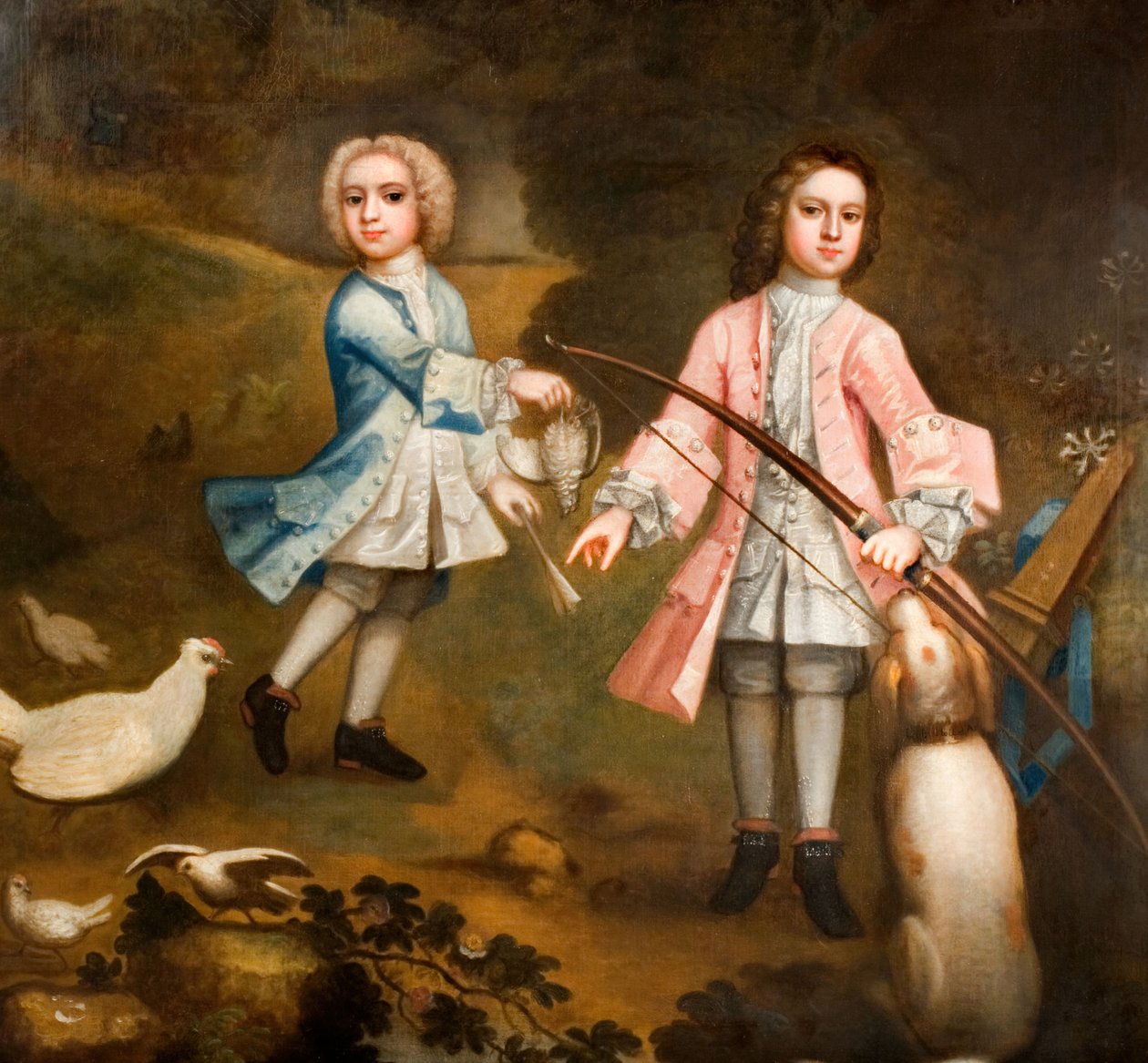 Sir Lister a Sir Charles Holte jako chlapci, 1750. od Unbekannt