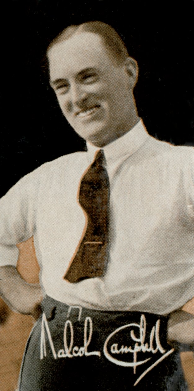 Sir Malcolm Campbell 1885-1948, anglický závodní motorista a motoristický novinář, 1935 od Unbekannt