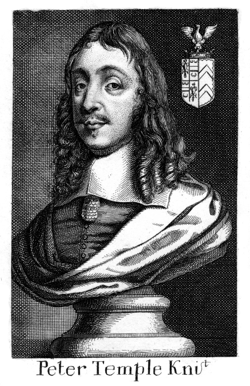 Sir Peter Temple, anglický soudce ze 17. století od Unbekannt