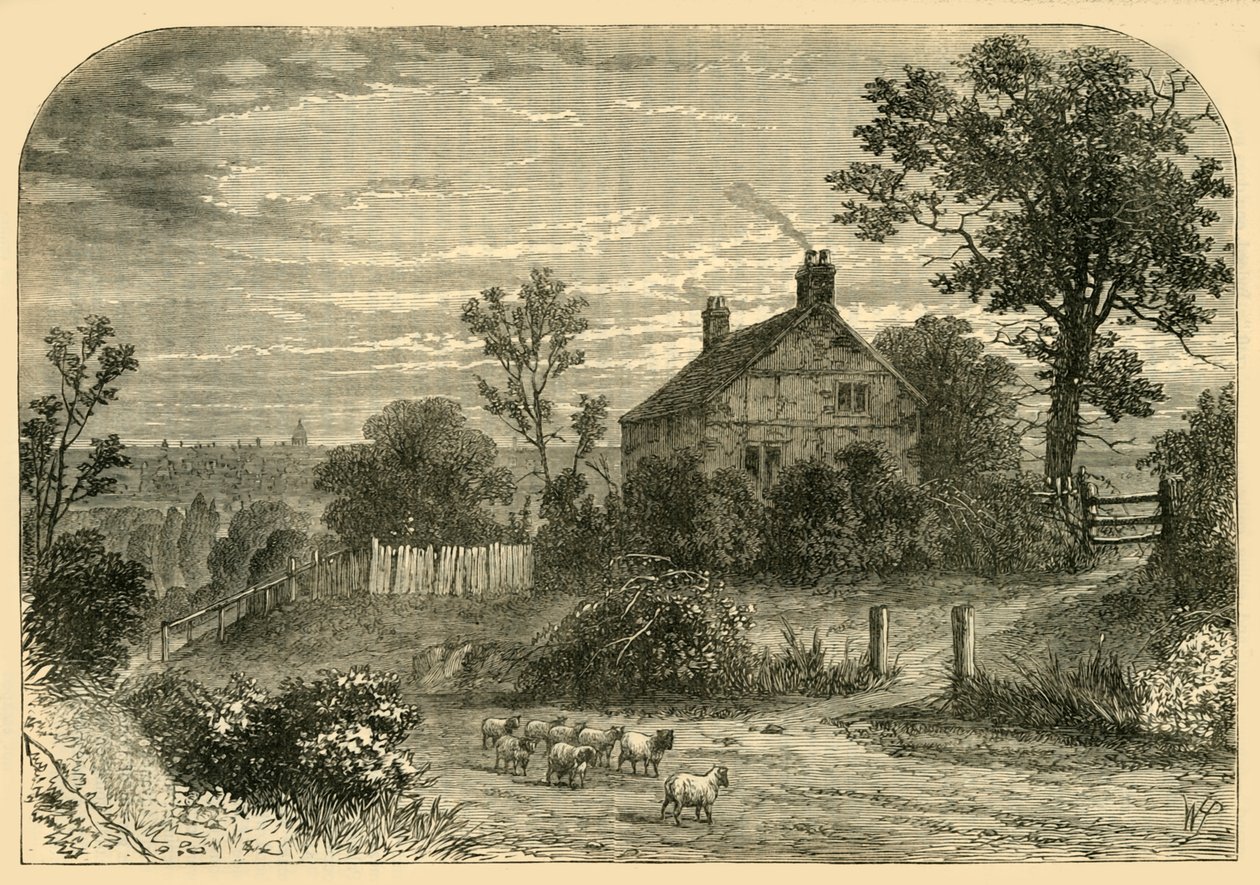 Sir Richard Steeles House, Haverstock Hill, c1876. od Unbekannt
