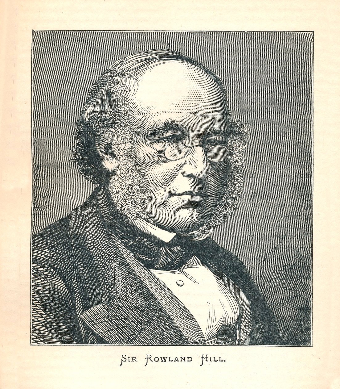 Sir Rowland Hill, původce poštovní známky, 1893. od Unbekannt