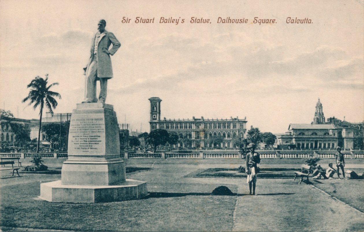 Socha Sir Stuart Steuart Baileys, Dalhousie Square, Kalkata, c1910 od Unbekannt