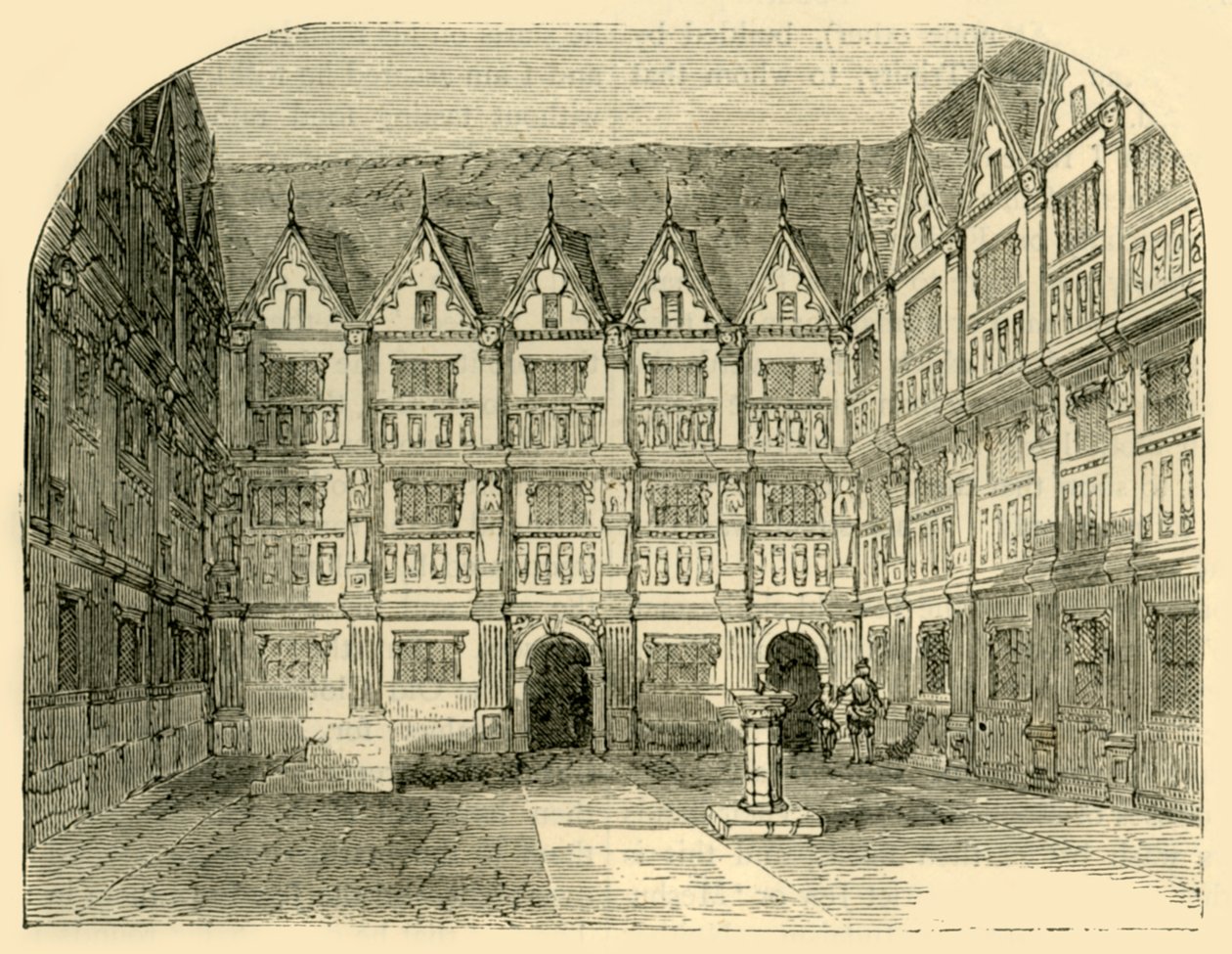 Dům sira Thomase Greshamse v Bishopsgate Street, c1872. od Unbekannt