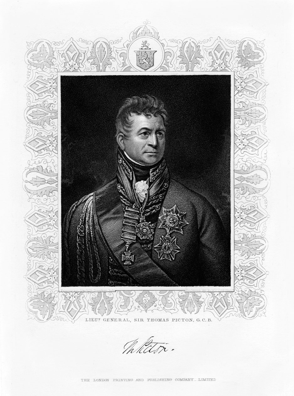 Sir Thomas Picton, britský vojenský vůdce, 19. století od Unbekannt
