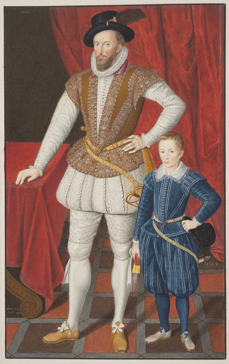 Sir Walter Raleigh a syn, 1602 od Unbekannt