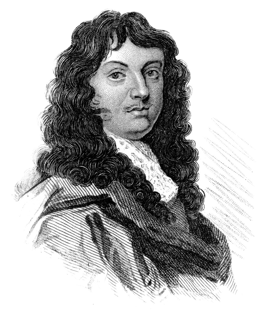 Sir William Temple, anglický státník a esejista 17. století, c1850 od Unbekannt