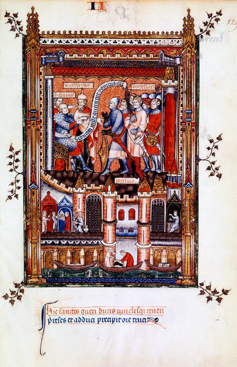 Sisinnius nařizuje zatčení St Denis, 1317 od Unbekannt
