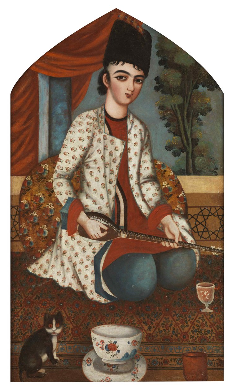 hráč na sitar, c. 1830-1840. od Unbekannt