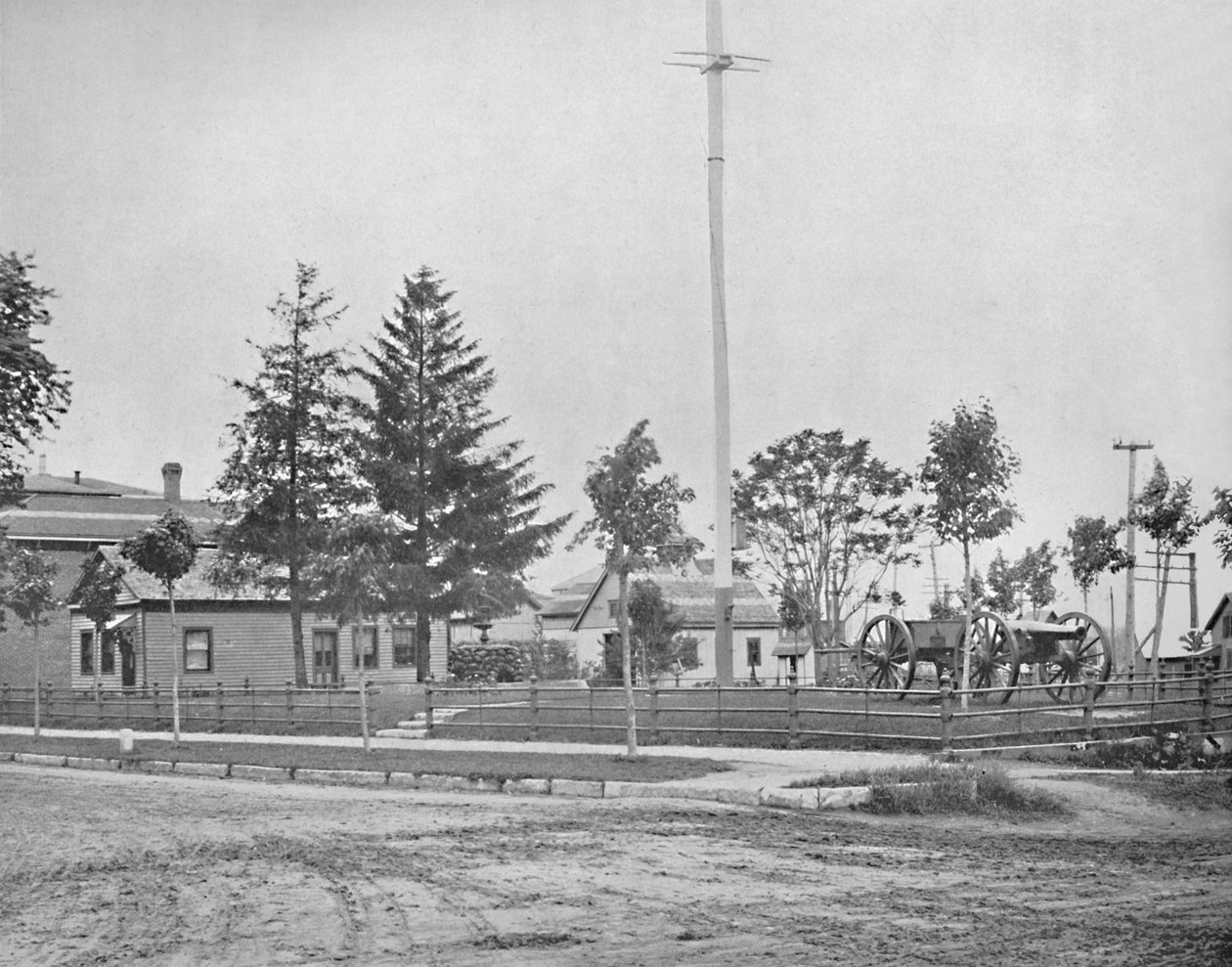 Pozemek staré pevnosti Wayne, Indiana, c1897. od Unbekannt