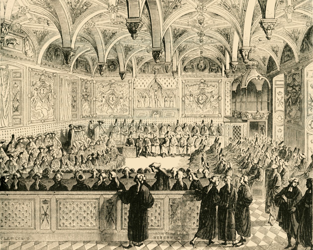 Zasedání parlamentu v Paříži, 1890. od Unbekannt