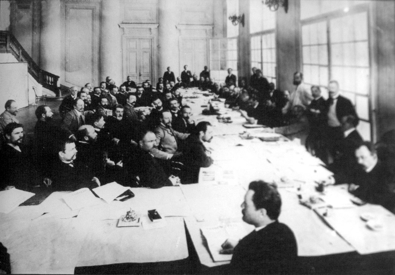 Zasedání zemědělské komise První dumy, Petrohrad, Rusko, 1906 od Unbekannt