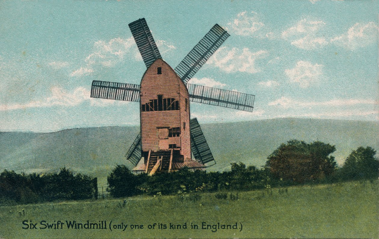 Six Swift Windmill, Kingston, poblíž Lewes, Sussex, c1905. od Unbekannt