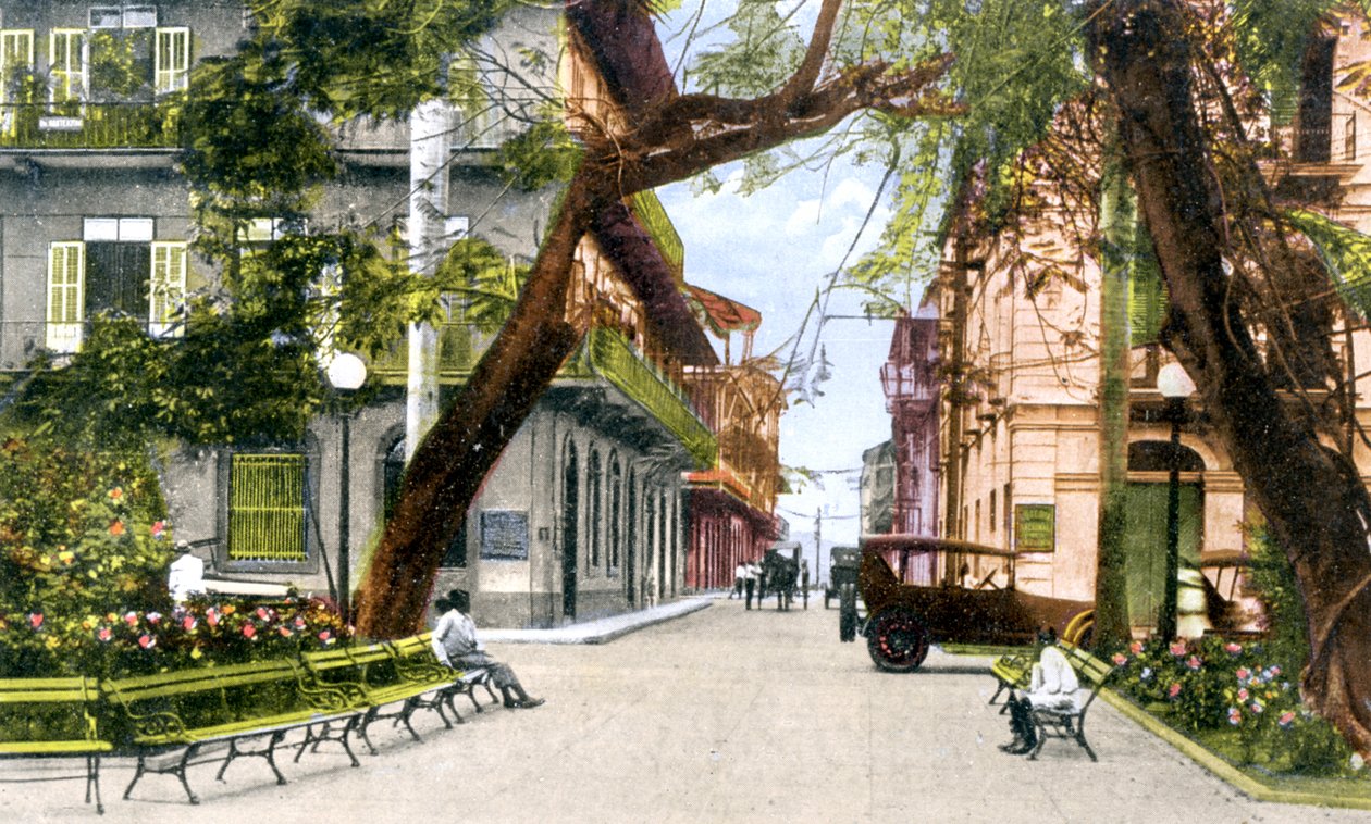 Šestá ulice, Panama City, 1900 od Unbekannt