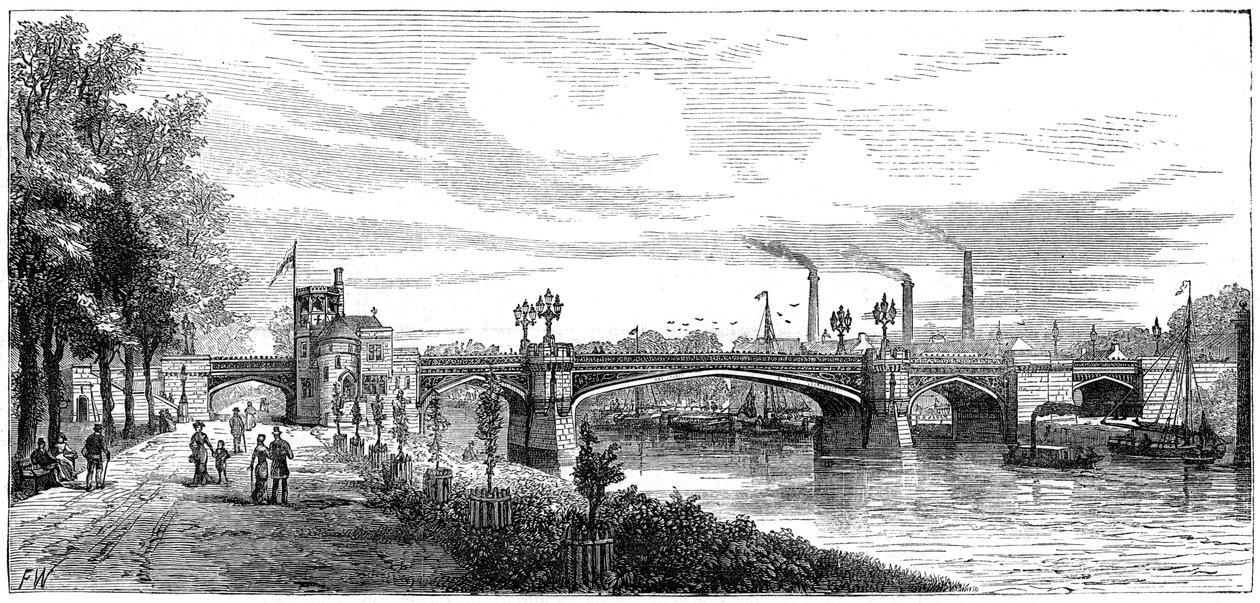 Most Skeldergate, York. Severní Yorkshire, 19. století od Unbekannt