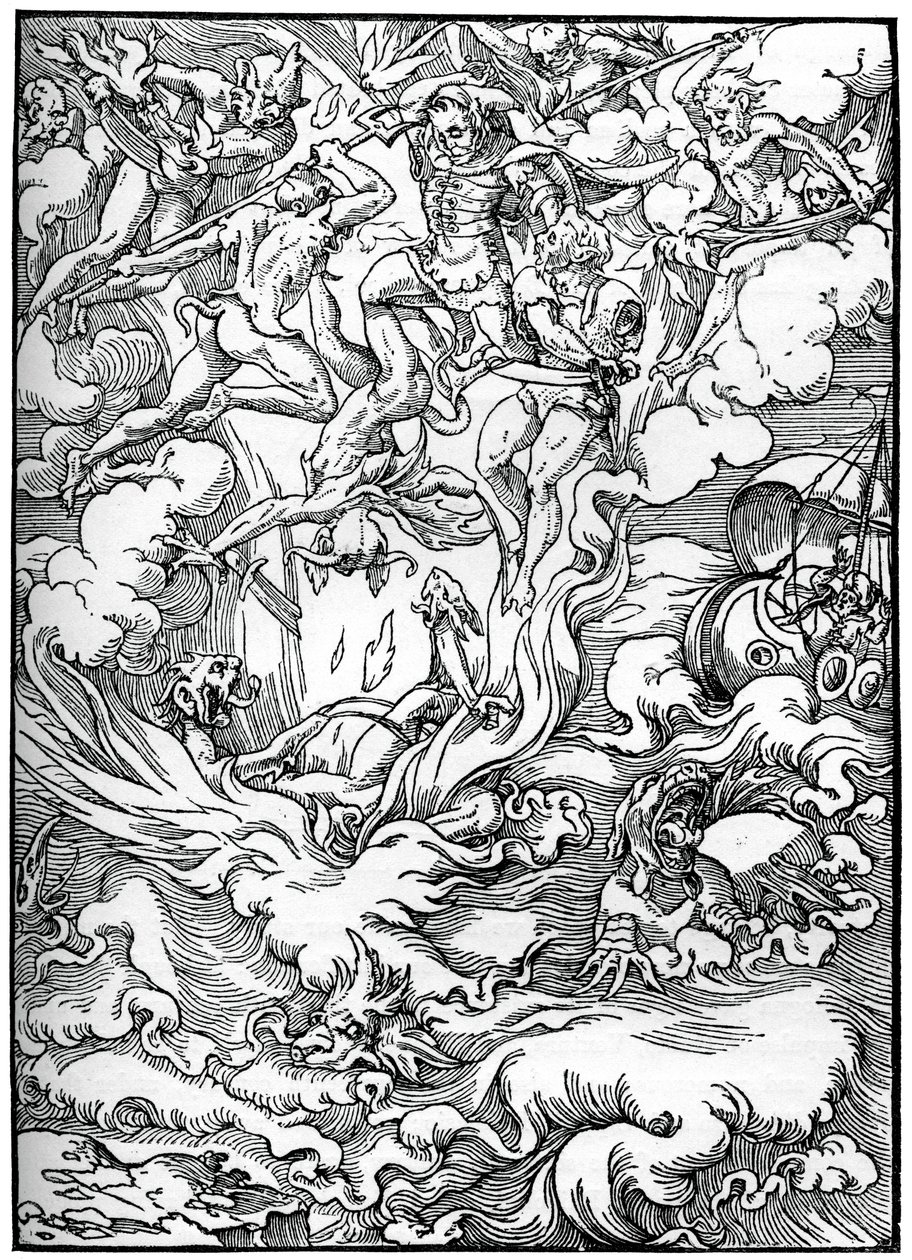 Náčrt k Poslednímu soudu v Gerard dEuphrate, Paříž, 1549, 1870 od Unbekannt