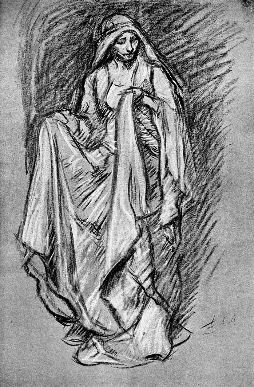 Sketch of Regan, od krále Leara, 1899 od Unbekannt