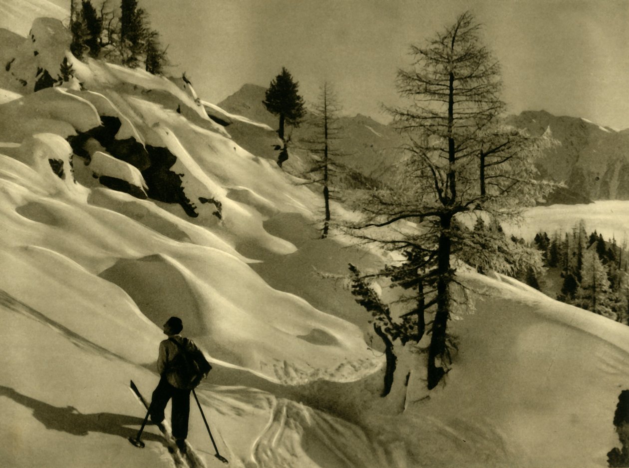 Lyžování v Ankogel, Rakousko, c1935. od Unbekannt