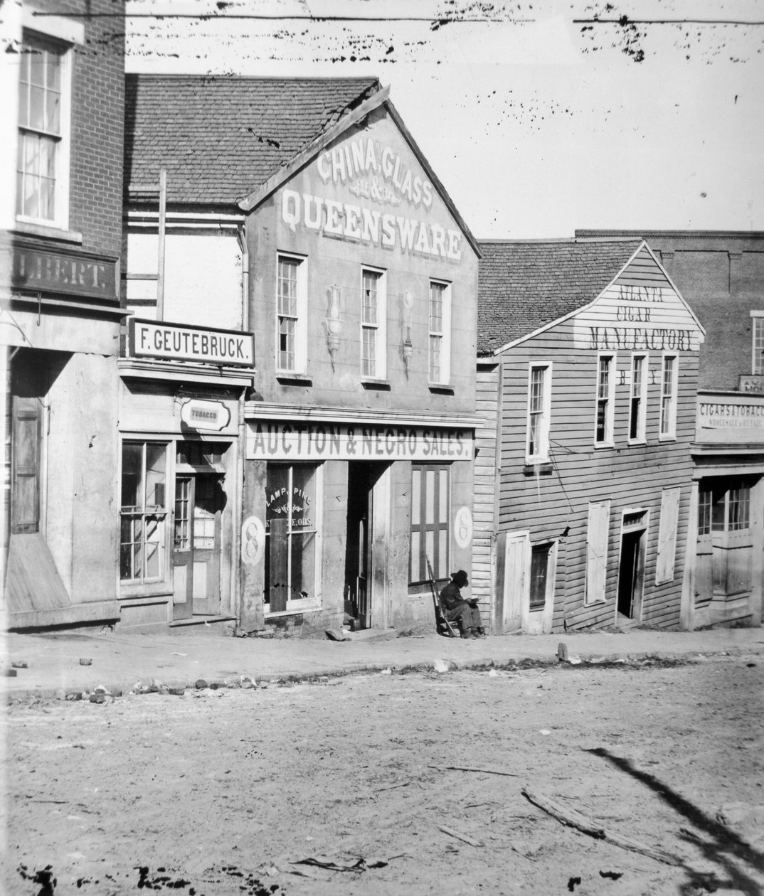 Aukční obchod otroků, Atlanta, Georgia, USA, c1860-62 od Unbekannt