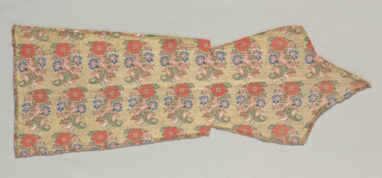 Rukáv s ptáky v kvetoucích keřích, 1700. od Unbekannt