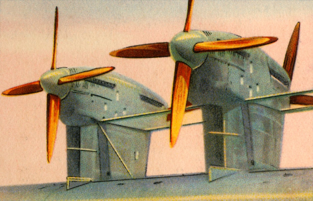Dřevěné letecké vrtule malého průměru, 1932. od Unbekannt