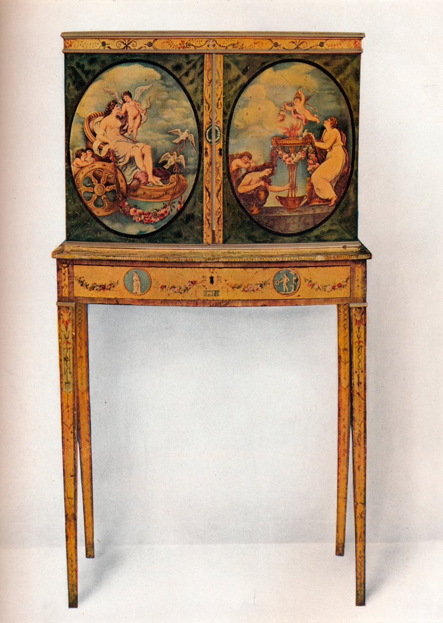 Malá mahagonová skříňka na stojanu, c1680 od Unbekannt