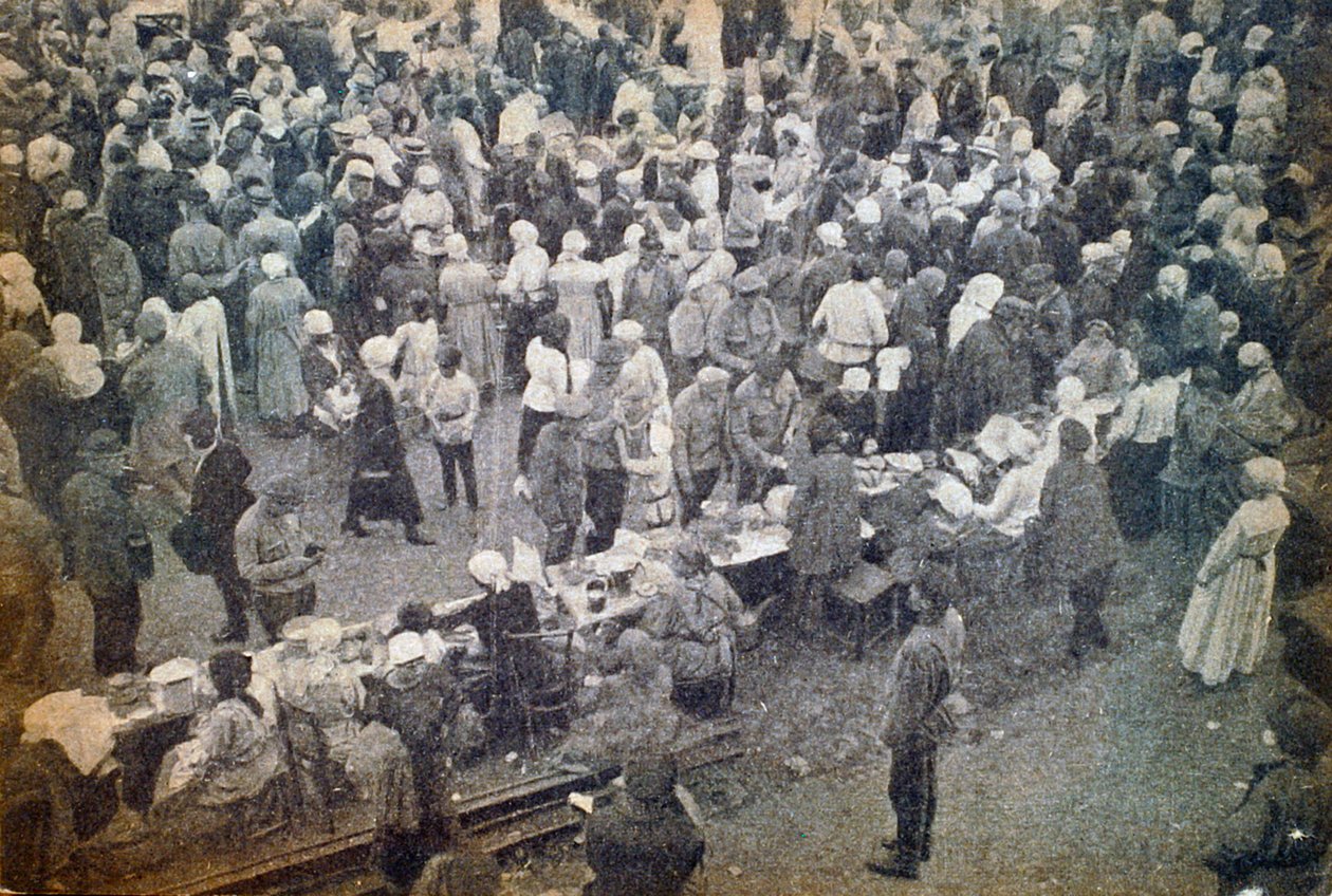 Smolenský trh, Moskva, SSSR, 20. léta 20. století od Unbekannt